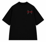 Red Machine Lightning Oversized T-Shirt - Image 2