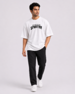 Spartan Crown Graphic Oversized T-Shirt - Image 5